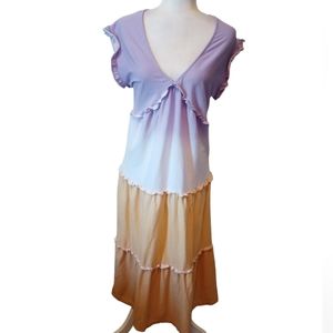 Speechless tiered colorblock maxi dress. Large